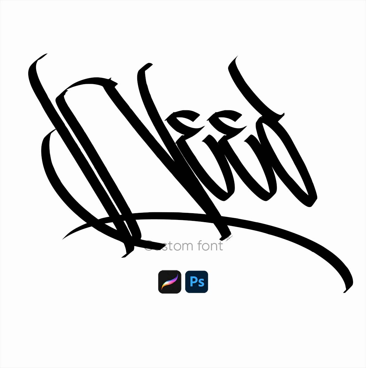 Pixacao Gothic Italic Tattoo Lettering Font