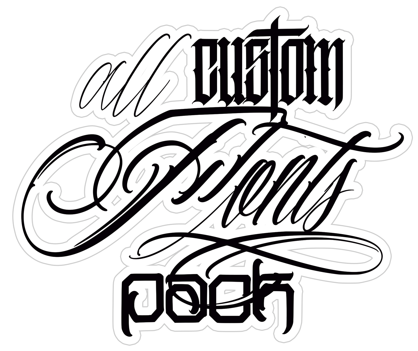 All Tattoo Letters Pack – Complete Font Collection for Tattoo Artists with 50% Discount